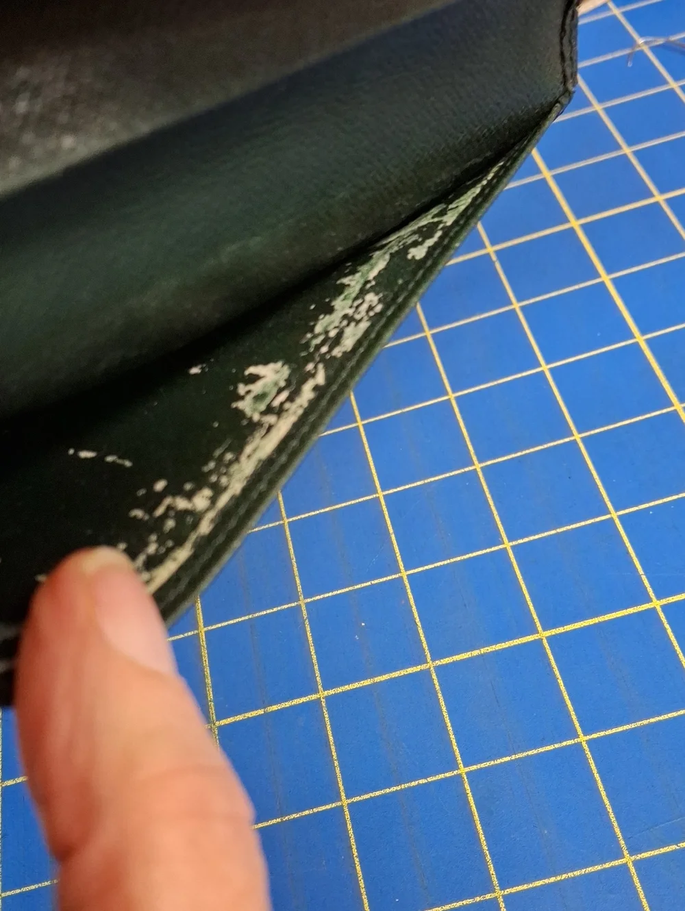 Louis Vuitton Dark Green Textured Leather Long Slim Wallet 7x5 Preloved
